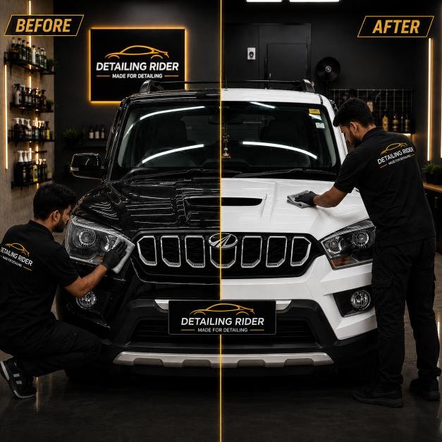Glossy PPF Sedan Before After